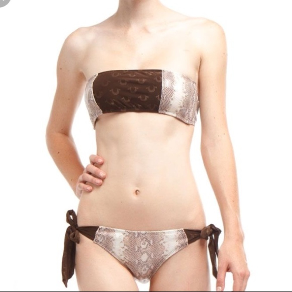 NWT True Religion “Snakeskin” Bikini
